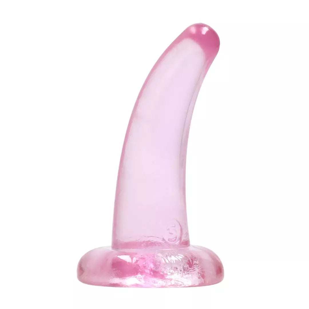 REALROCK Crystal Clear Model 5 – skaidrus intymus prietaisas su siurbtuku, 11,5 cm