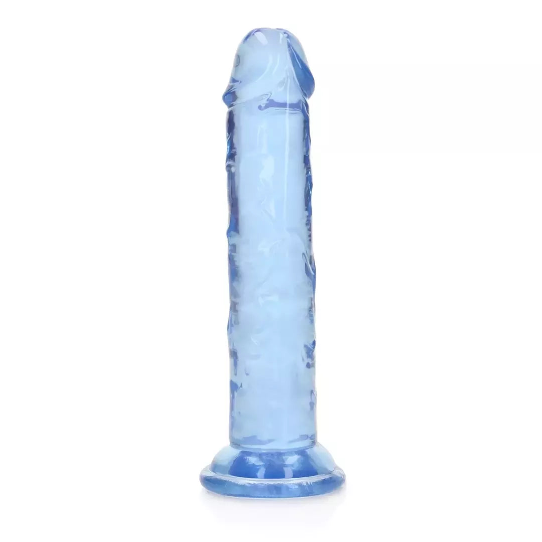 RealRock Crystal Clear Model 6" intymus treniruoklis su siurbtuku
