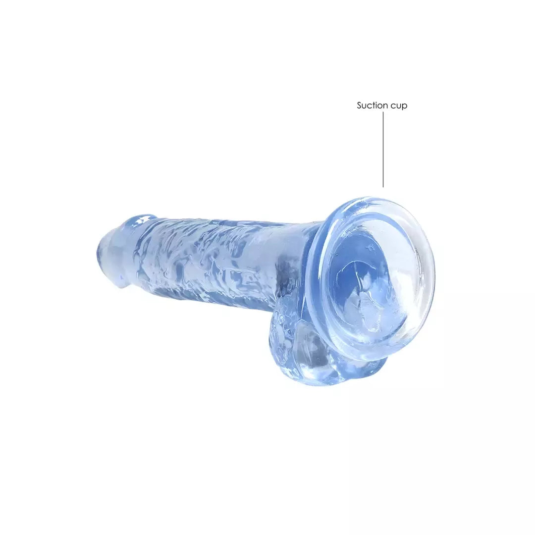 REALROCK Crystal Clear Model 7 intymus stimuliatorius su siurbtuku 19 cm
