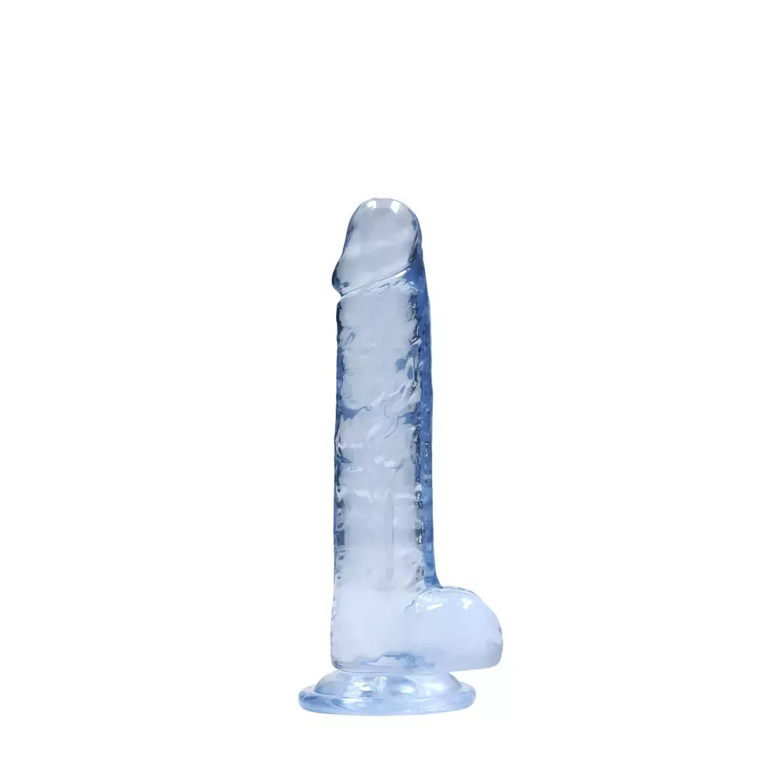 REALROCK Crystal Clear Model 7 intymus stimuliatorius su siurbtuku 19 cm