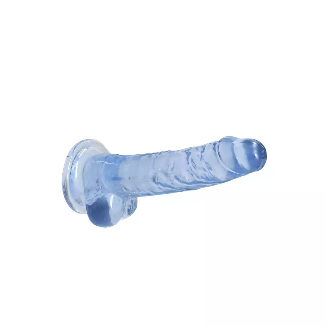 REALROCK Crystal Clear Model 7 intymus stimuliatorius su siurbtuku 19 cm