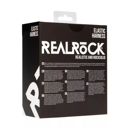 RealRock Elastic Harness universalus minkštas reguliuojamas diržas, juodas