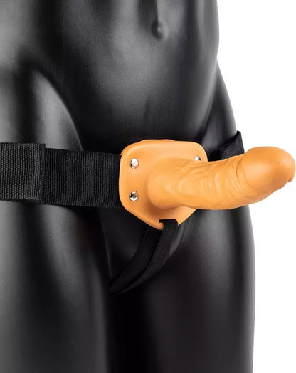 RealRock Hollow Strap-On System 15,5 cm – reguliuojamo patogumo diržas