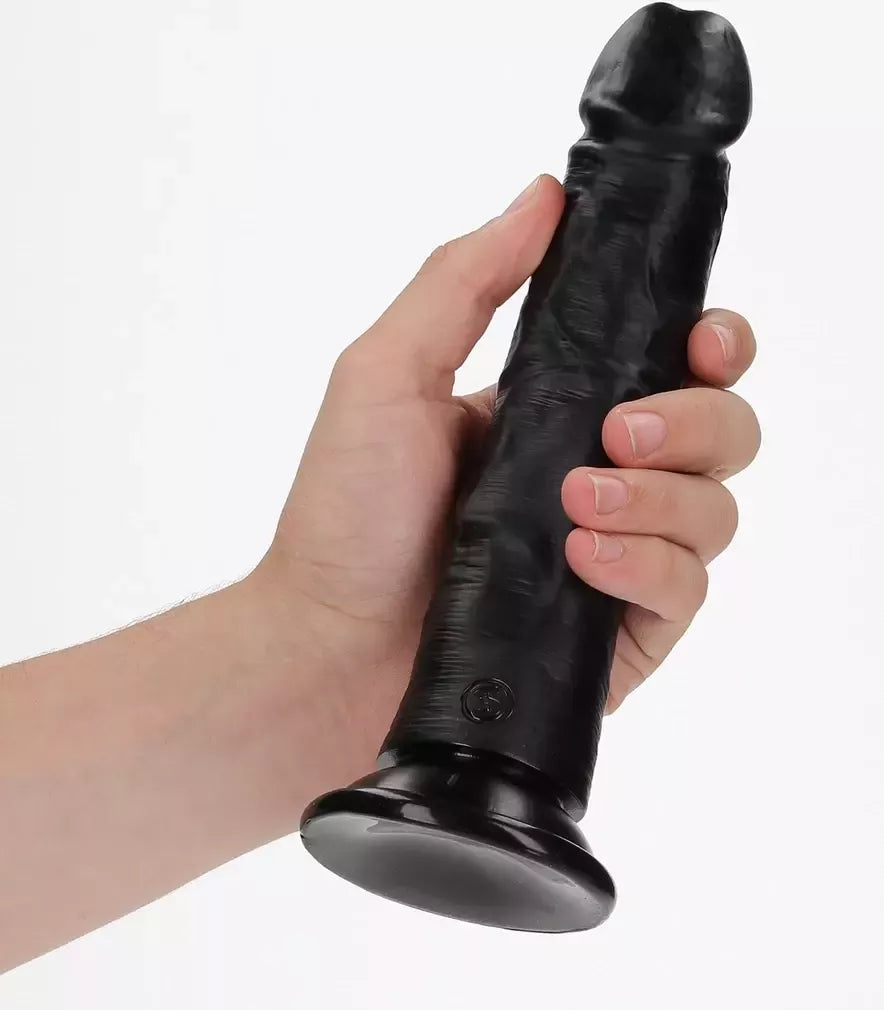 RealRock lenktas modelis su siurbtuku 20,5 cm - natūrali apdaila