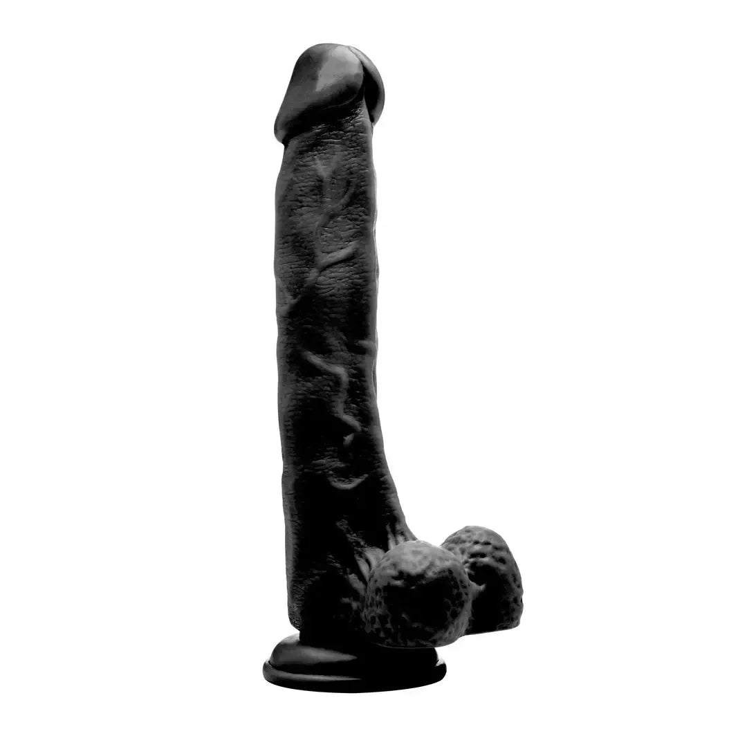 RealRock Model 10 Premium Intimate Machine su kapšeliu, 25 cm, smėlio spalvos