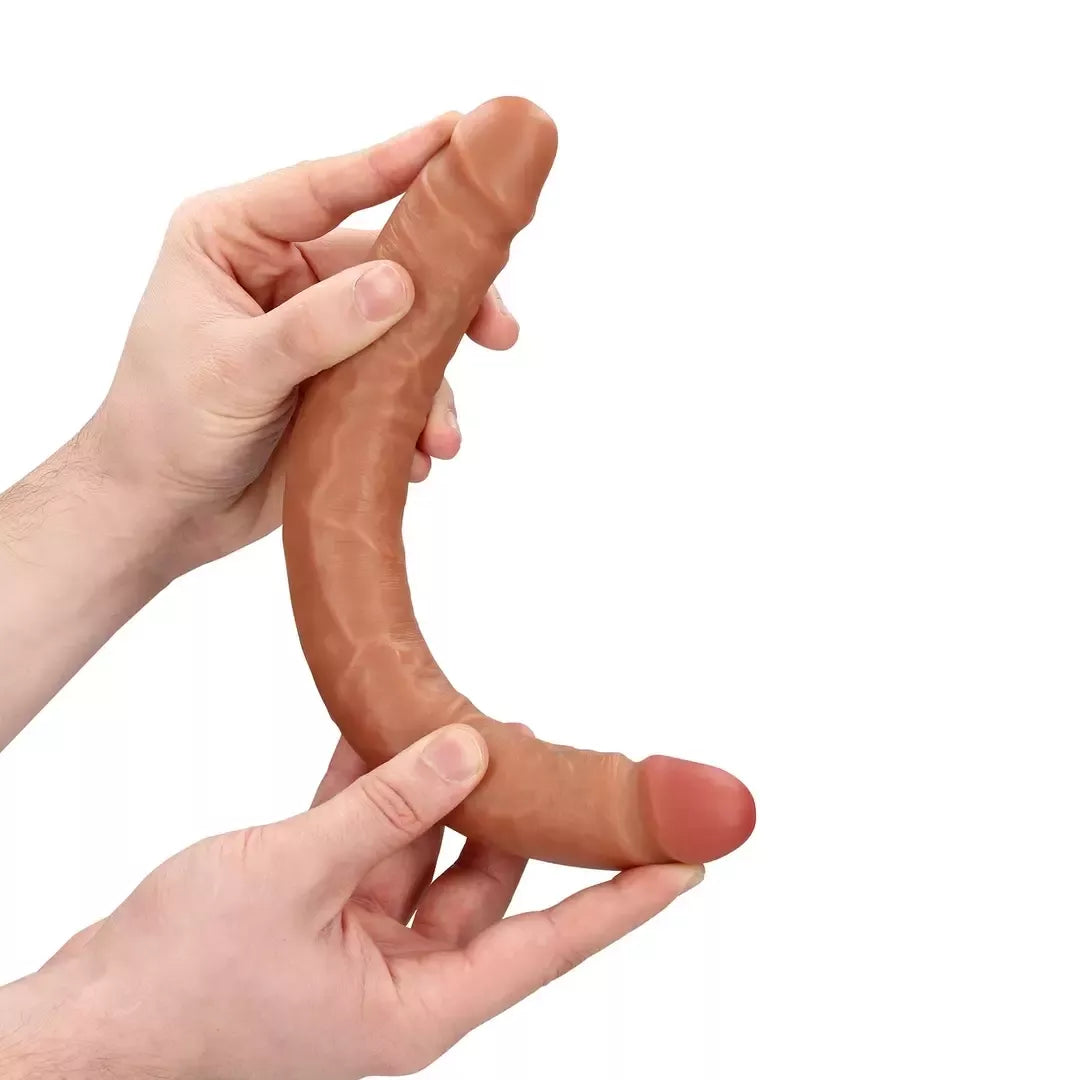 RealRock Slim Double Ended Intimate Model 30,5 cm – Natūralios kūno spalvos