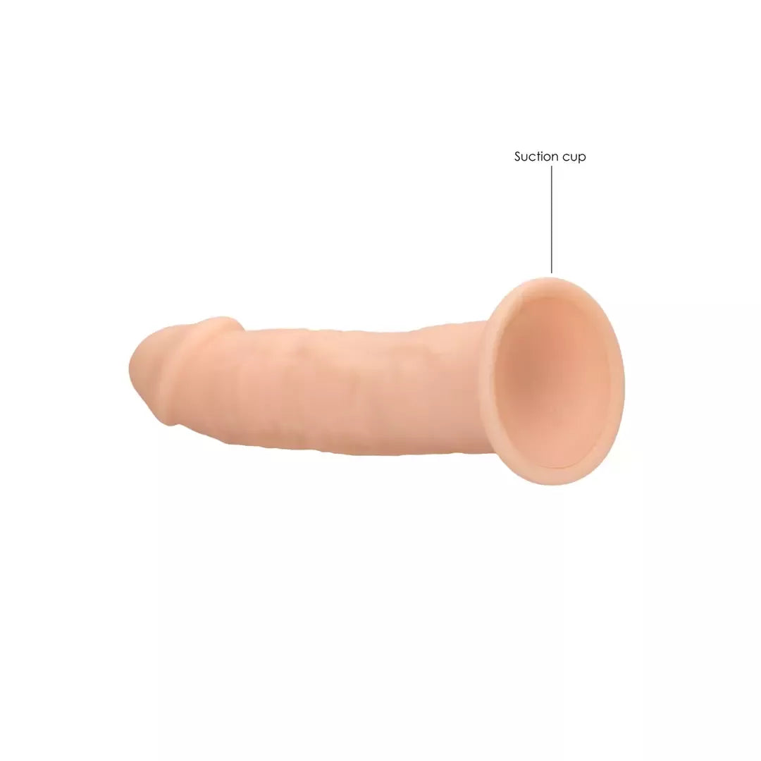 REALROCK Ultra Silicone Model 6 Thermo Reactive 15 cm – vakuuminė bazė, rudas