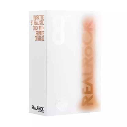 RealRock vibruojantis modelis 8''/20 cm – anatominės formos su siurbtuku