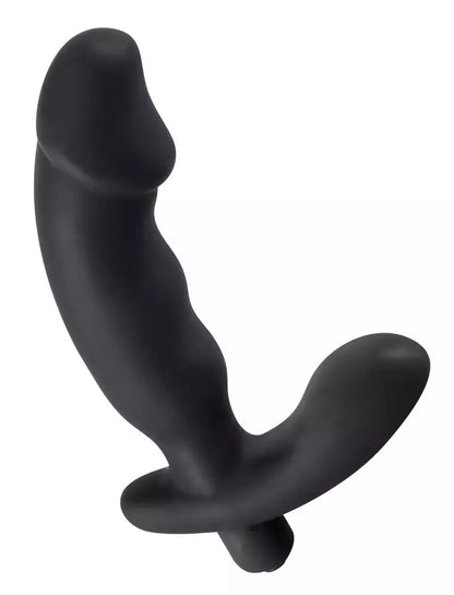Rebel Black Intimate Vibe prostatos stimuliatorius su tarpvietės stimuliatoriumi 15 cm, silikoninis
