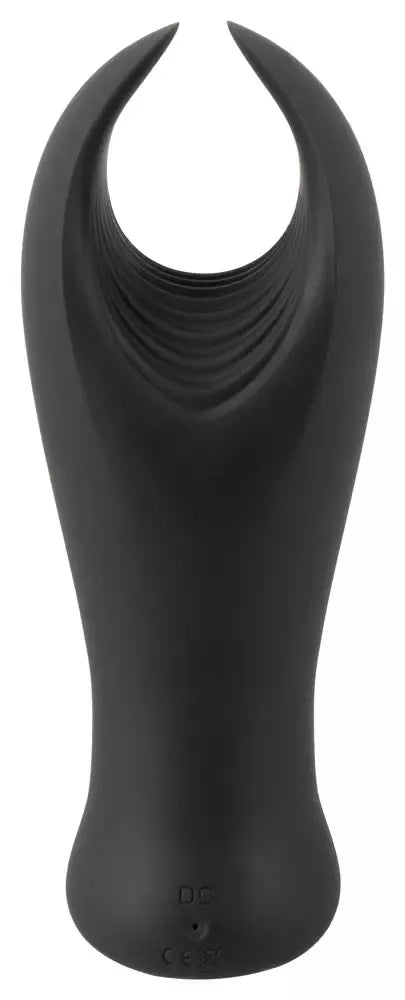 Rebel Flexible Silicone Intimate Machine su vibruojančiais sparneliais, juodas, 16 cm