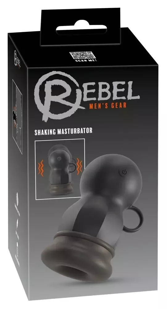 Rebel Intimate Shaking Device Model 24147 – 3 greičių, įkraunamas, juodas