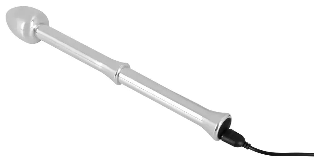 Rebel Metal Milking Stick – įkraunama prostatos masažuoklio sistema, sidabrinė, 26,5 cm