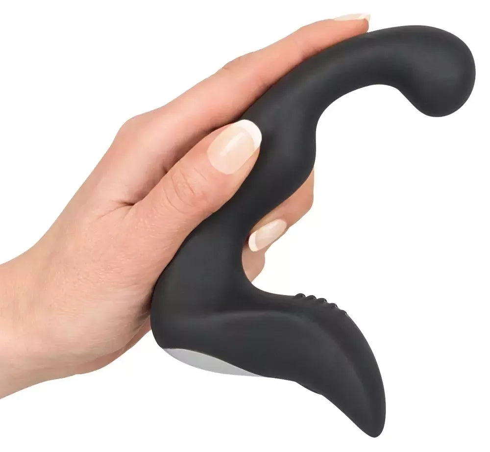 REBEL prostatos kaištis, įkraunamas lankstus vibratorius, juodas, 14,6 cm