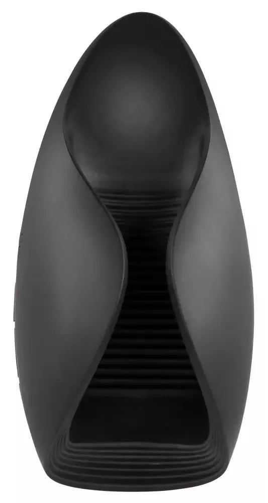Rebel vibruojantis prietaisas varpos galvutei, lankstus silikoninis, 10 režimų, juodas, 13 cm