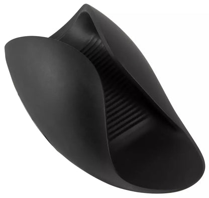 Rebel vibruojantis prietaisas varpos galvutei, lankstus silikoninis, 10 režimų, juodas, 13 cm