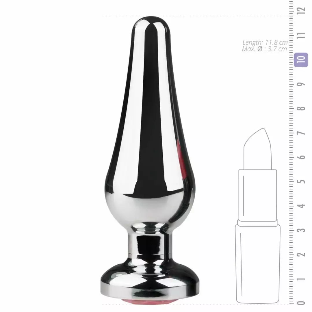 Rimba Aluminium Plug Crystal Clear – siaurėjantis dizainas, vidutinis dydis