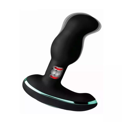 Rimsation Intimate Wellness Device su besisukančiais rutuliukais – juodas silikoninis