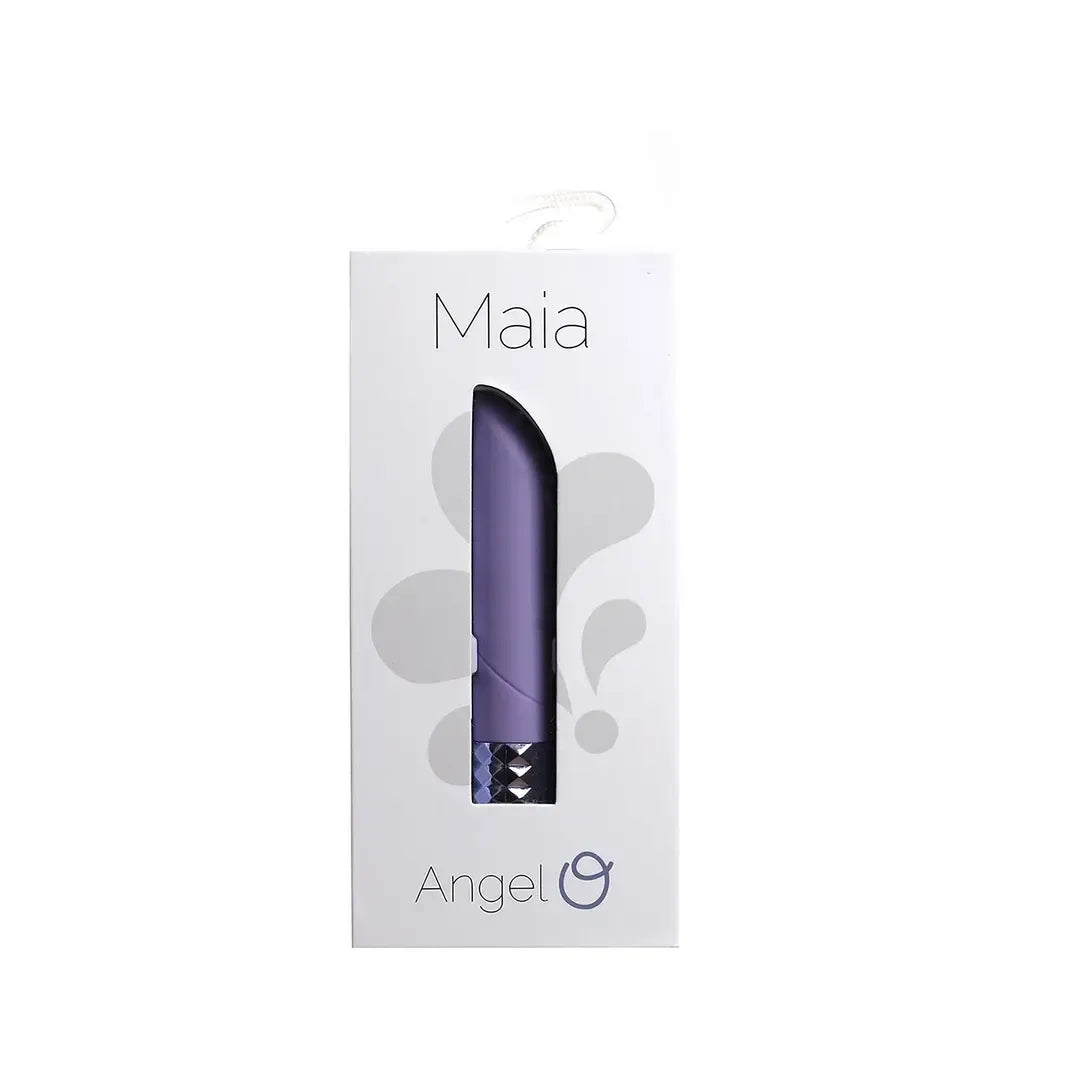 Rocks Off Angel Mini Bullet Vibrator 25 funkcijų violetinis kompaktiškas modelis