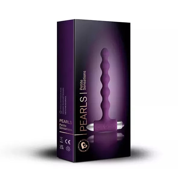 Rocks-Off Petite Sensations Pearls Purple – Kompaktiški vibruojantys rutuliukai