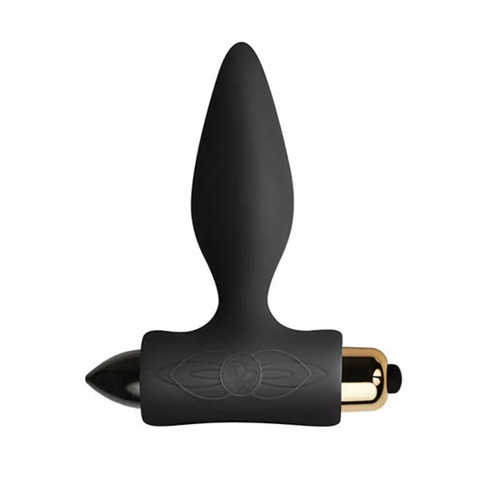 Rocks-Off Petite Sensations Plug Black – kompaktiškas silikoninis intymus prietaisas