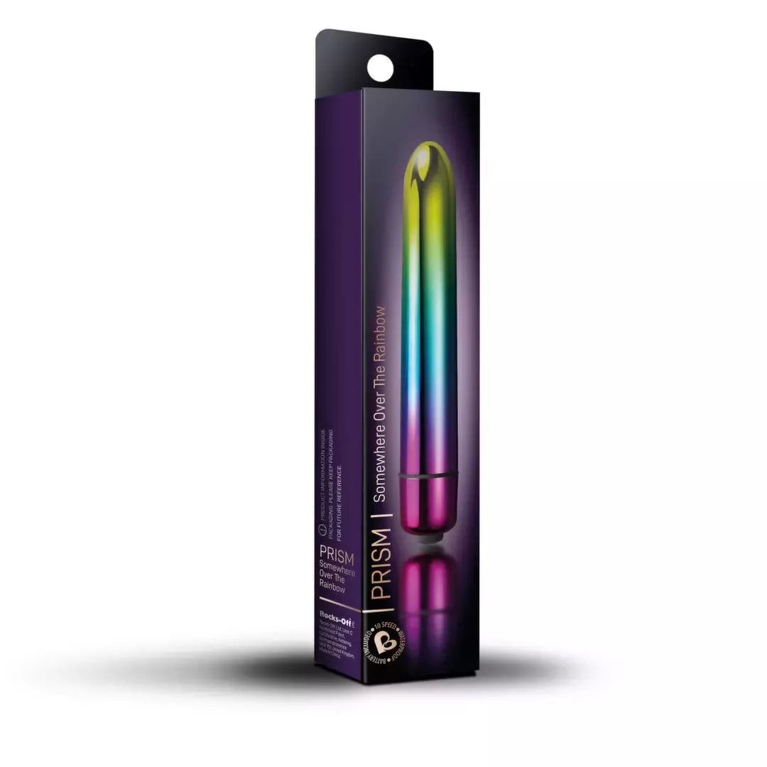 Rocks-Off Prism Metallic Rainbow precizinis vibracinis prietaisas, 10 režimų