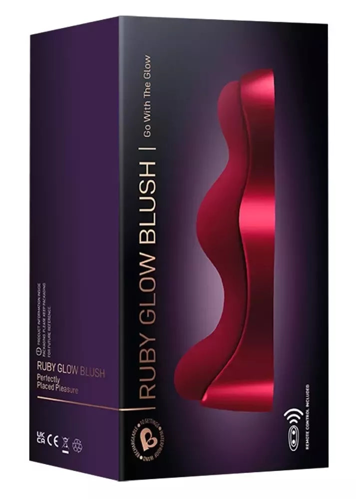Rocks-Off Ruby Glow 2.0 Blush intymiojo masažo sistema, rožinė, 17,5 cm
