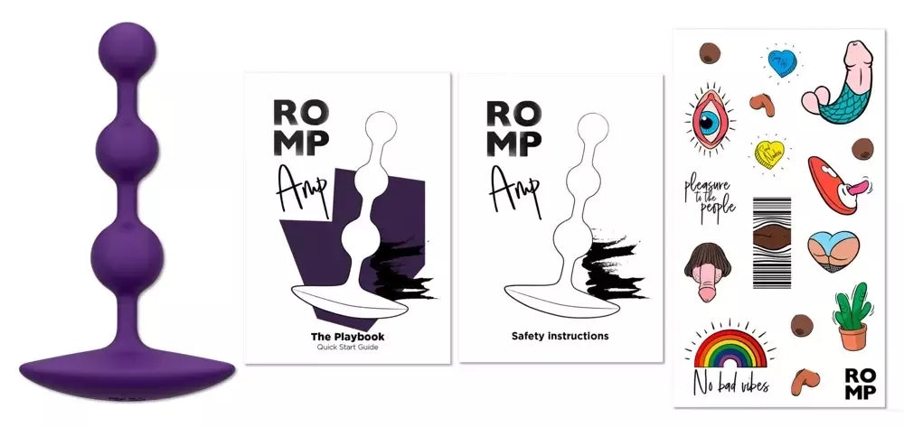 ROMP Amp silikoniniai lankstūs intymūs rutuliukai 13.5 cm – lengvo dizaino