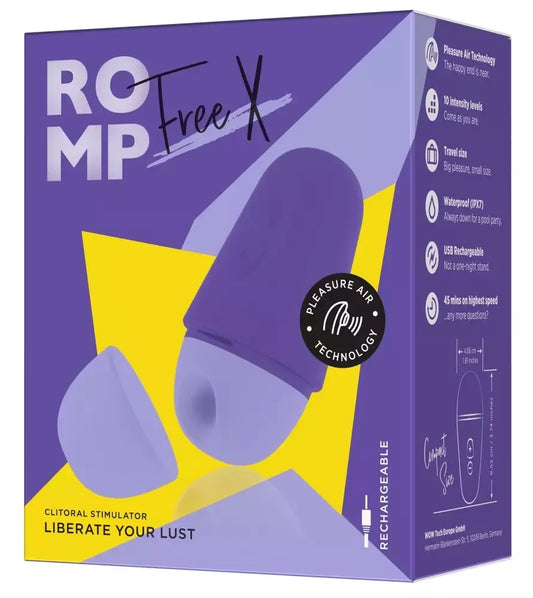 ROMP Free X kompaktiškas vandeniui atsparus masažuoklis su intymių bangų technologija