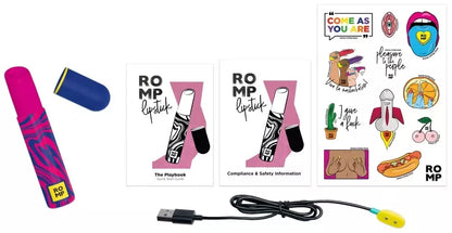 ROMP Lipstick oro bangų kompatiškas intymus prietaisas, atsparus vandeniui, rožinis