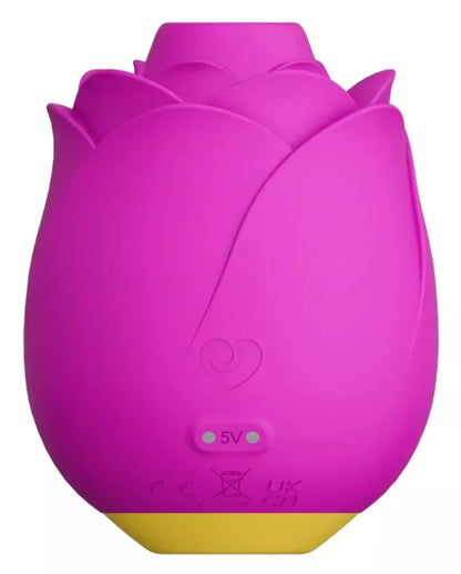 ROMP Rose Intimate Pulsator su Pleasure Air sistema, atsparus vandeniui, rožinis