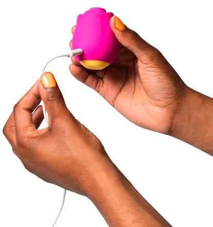 ROMP Rose Intimate Pulsator su Pleasure Air sistema, atsparus vandeniui, rožinis