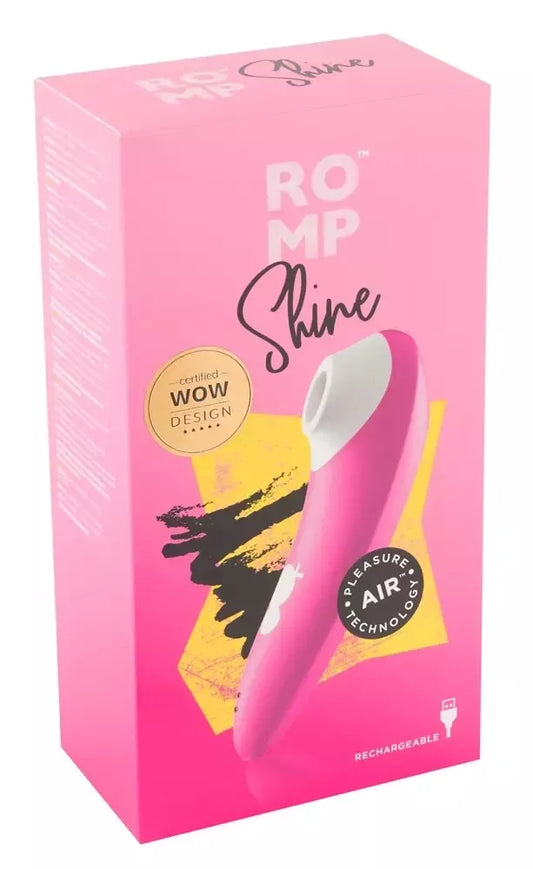 ROMP Shine intymaus oro pulsavimo prietaisas, 10 režimų, atsparus vandeniui, geltonas