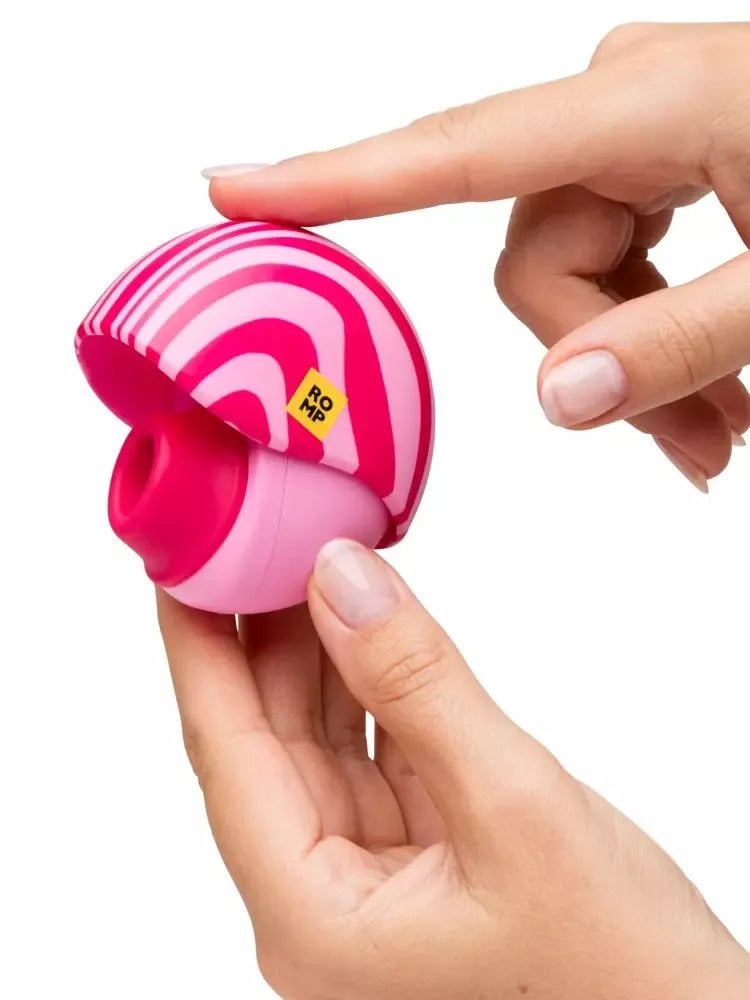 ROMP Spin kompaktiška oro pulsų sistema su apsauginiu dėklu, 7 cm, rožinė