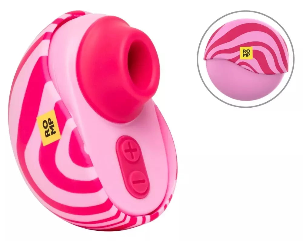 ROMP Spin kompaktiška oro pulsų sistema su apsauginiu dėklu, 7 cm, rožinė