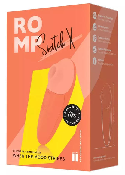 ROMP Switch X oro pulso sistema, 6 intensiteto lygiai, kompaktiškas, silikoninis, mėlynas