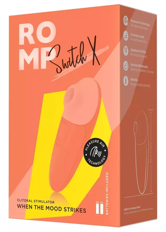ROMP Switch X oro pulso sistema, 6 intensiteto lygiai, kompaktiškas, silikoninis, mėlynas