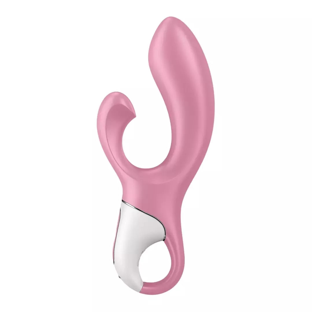 Satisfyer Air Pump Bunny 2 Light Red intymaus oro sistemos žaislas