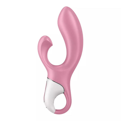 Satisfyer Air Pump Bunny 2 Light Red intymaus oro sistemos žaislas