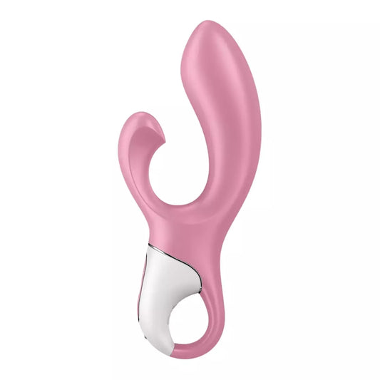 Satisfyer Air Pump Bunny 2 Light Red intymaus oro sistemos žaislas