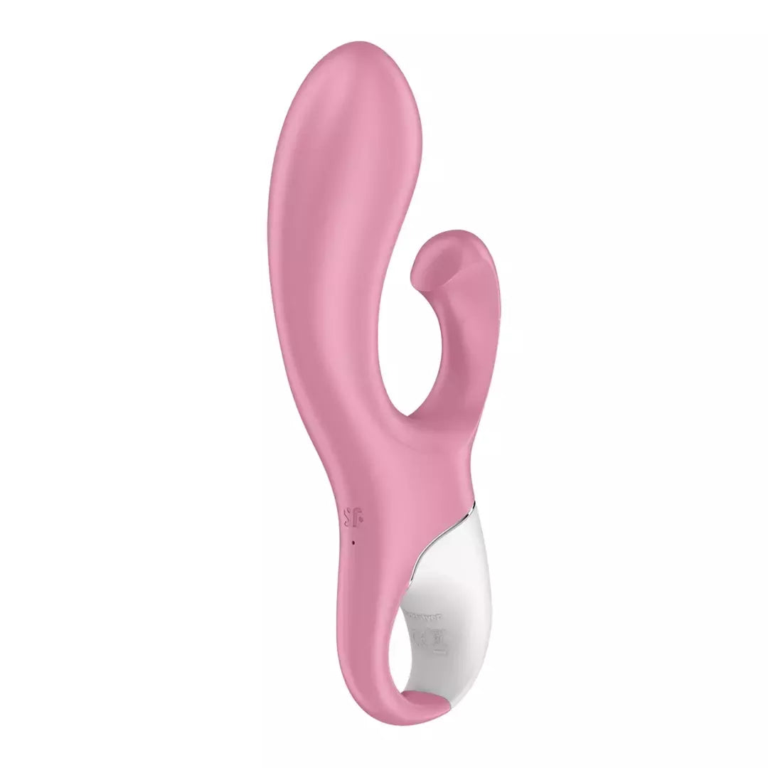 Satisfyer Air Pump Bunny 2 Light Red intymaus oro sistemos žaislas