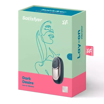 Satisfyer Dark Desire kompaktiškas klitorio stimuliatorius, juodas