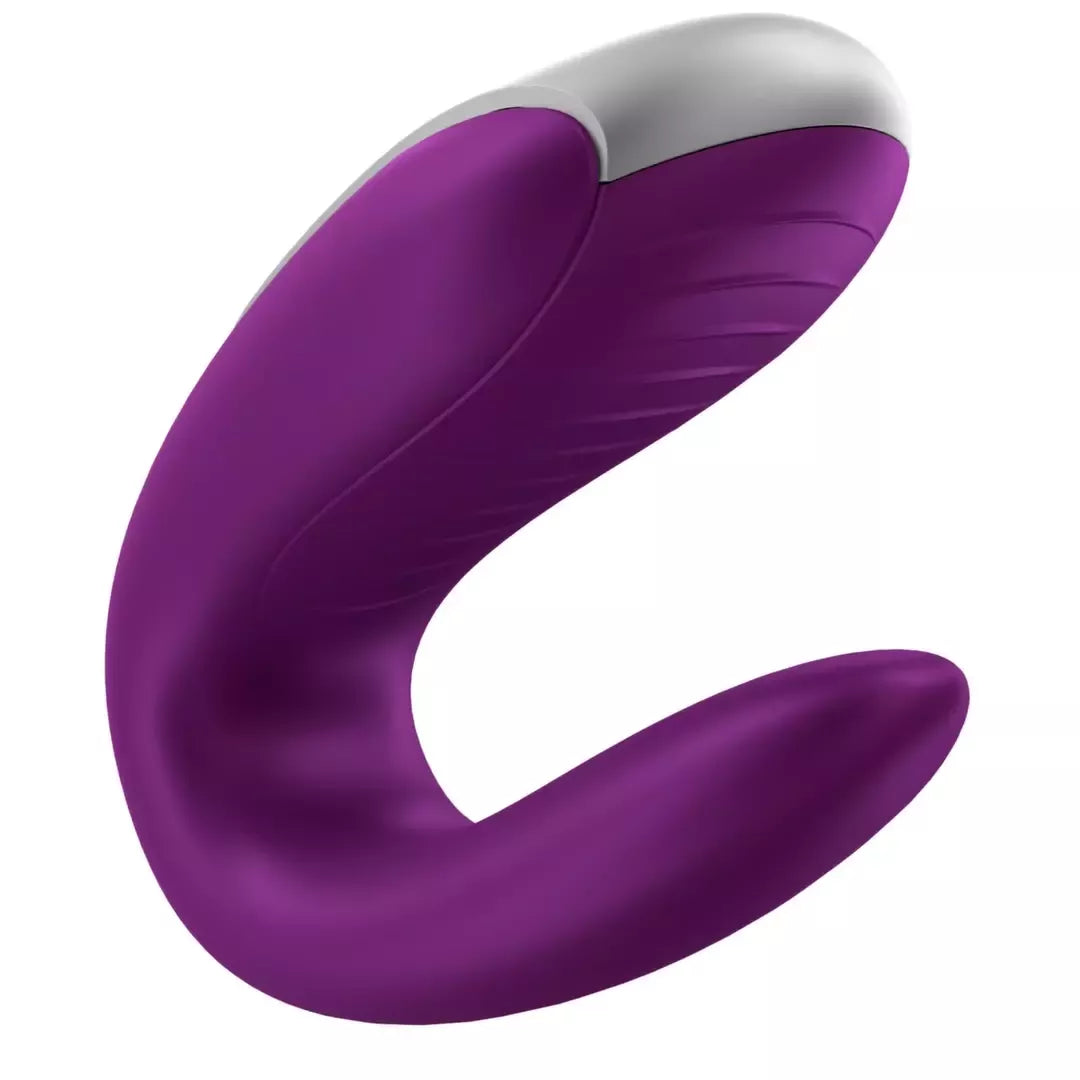 Satisfyer Double Fun Violet – interaktyvus intymus prietaisas poroms