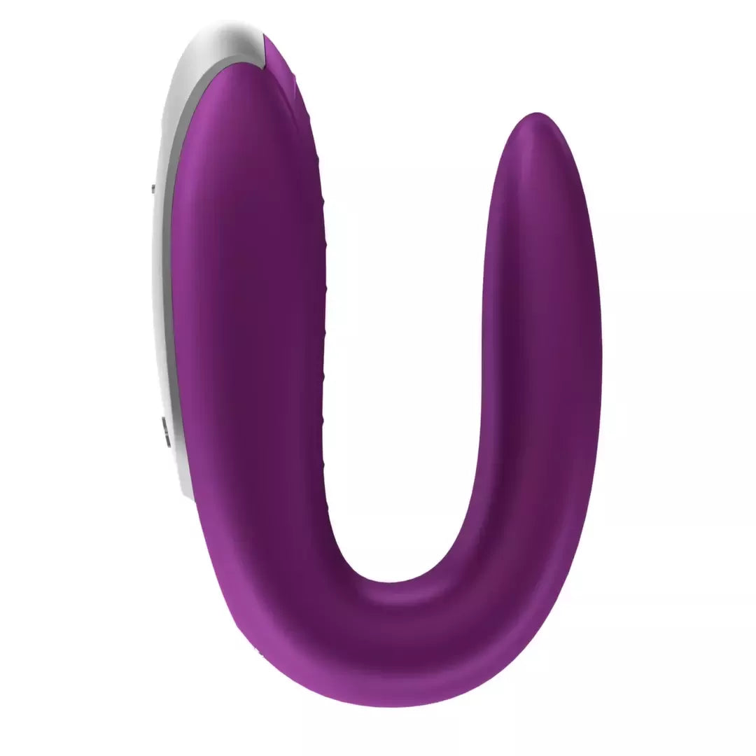 Satisfyer Double Fun Violet – interaktyvus intymus prietaisas poroms