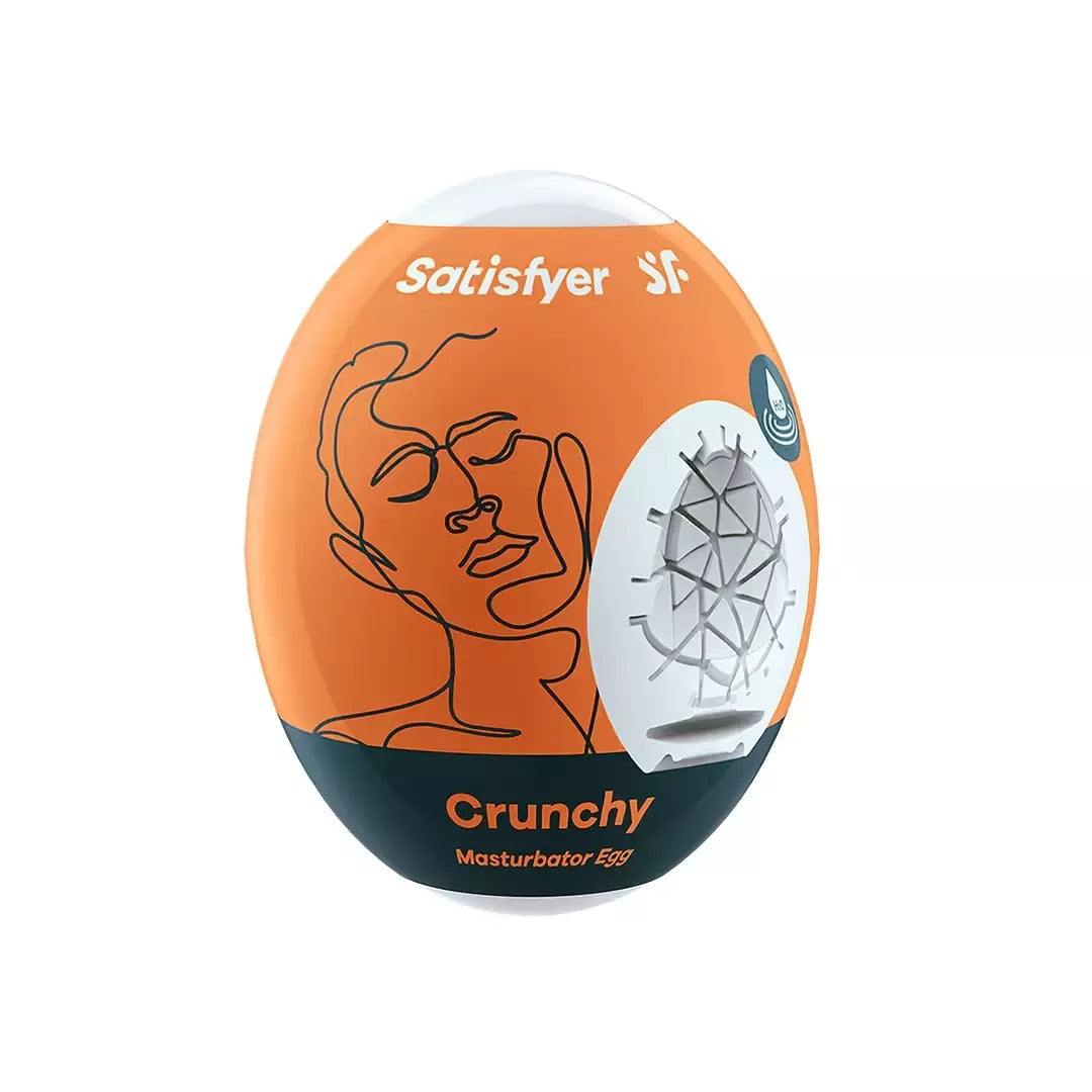 Satisfyer EGGCITED Crunchy Hydro-Active vienkartinis intymus kiaušinis