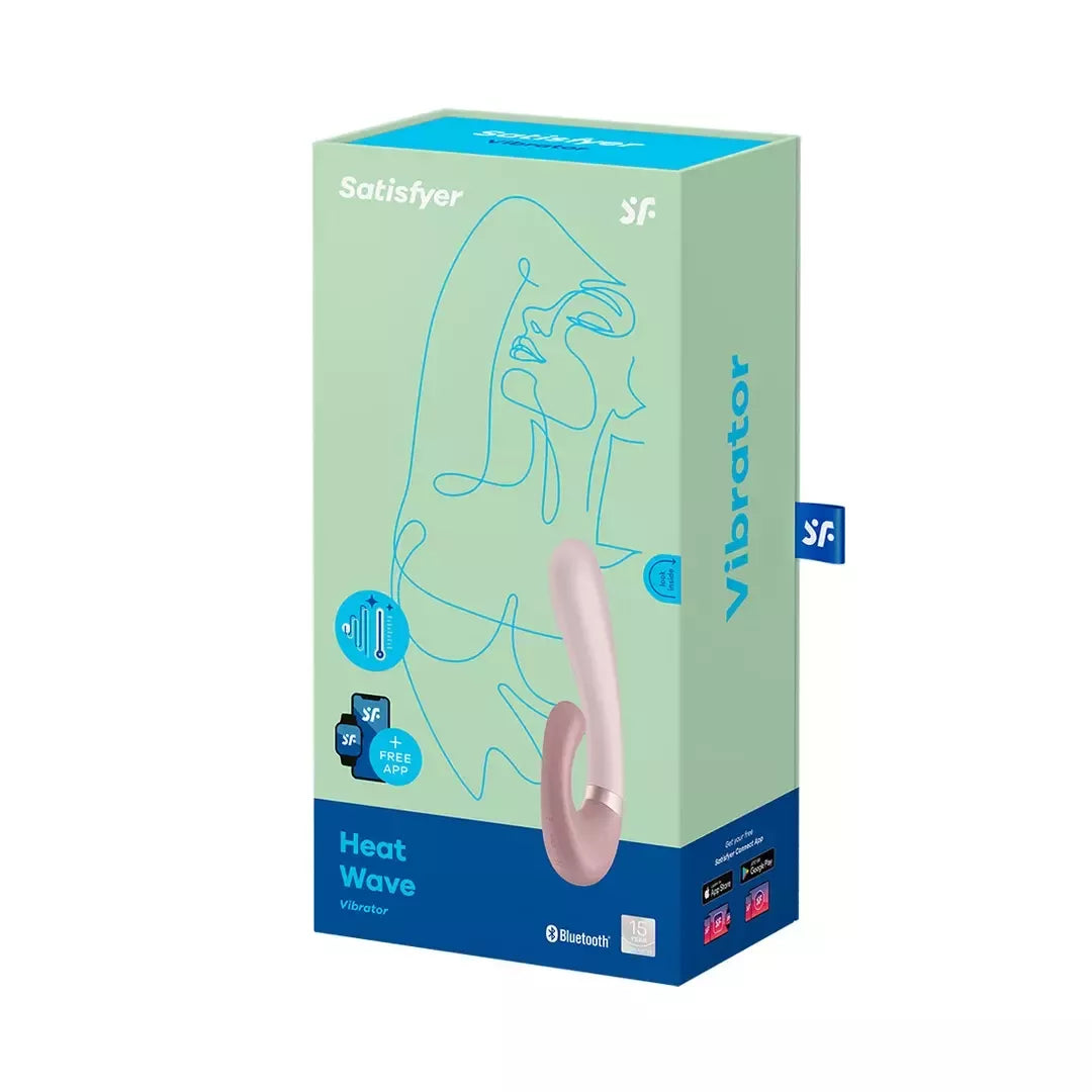 Satisfyer Heat Wave dviejų variklių intymusis masažuoklis su šildymo sistema, rožinis