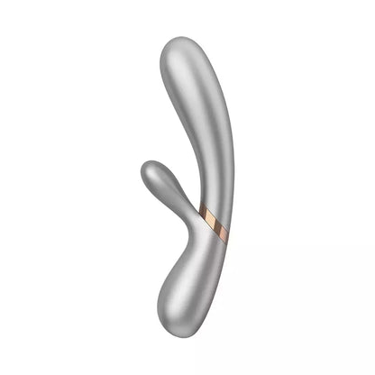 Satisfyer Hot Lover Champagne dviejų variklių intymus prietaisas su šildymo funkcija