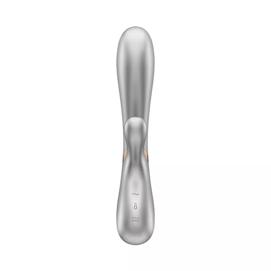 Satisfyer Hot Lover Champagne dviejų variklių intymus prietaisas su šildymo funkcija