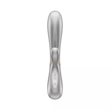 Satisfyer Hot Lover Champagne dviejų variklių intymus prietaisas su šildymo funkcija