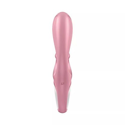 Satisfyer Hug Me intymi dvigubo variklio silikoninė sistema, rožinė, Bluetooth