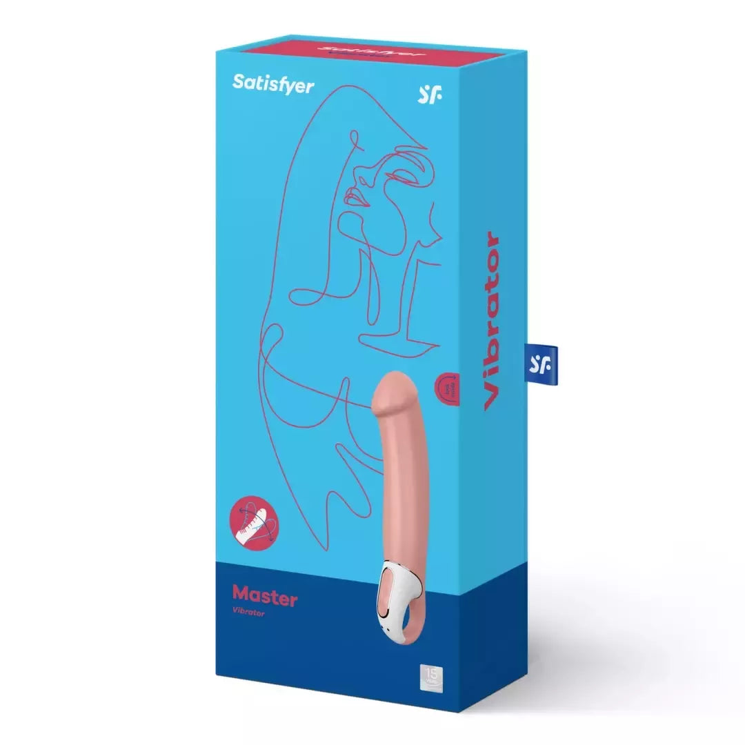 Satisfyer Master įkraunamas intymus prietaisas, natūrali forma, 22 cm
